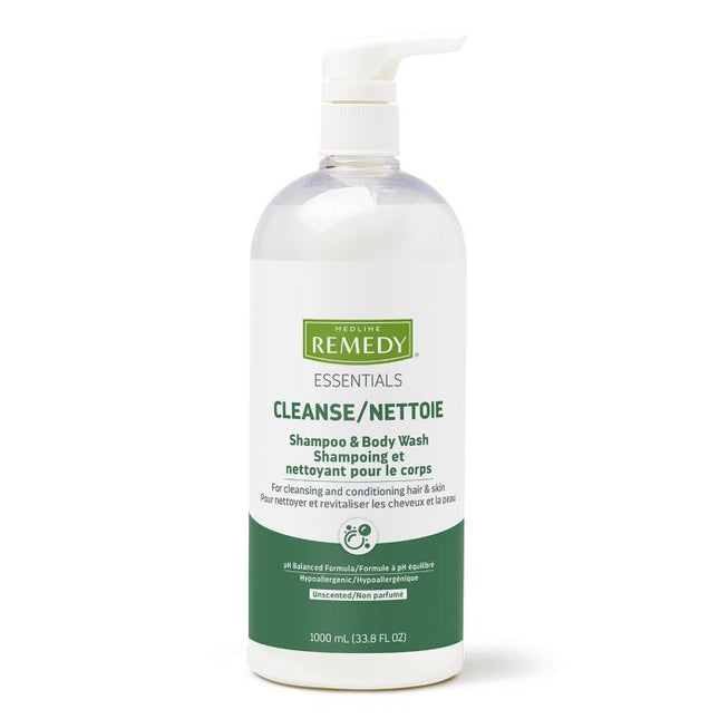 Remedy Essentials Shampoo and Body Wash, Unscented