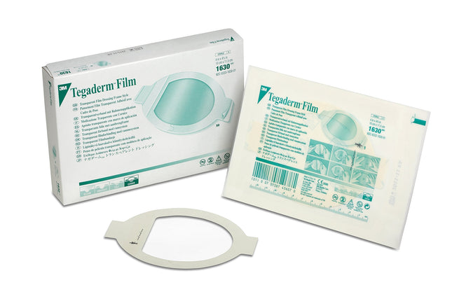 3M Tegaderm Transparent Dressing, 4" x 4.3" (10 cm x 11 cm), Oval