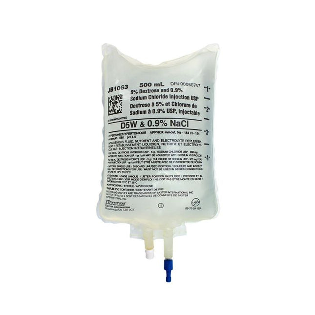 Baxter Dextrose 5% and Sodium Chloride 0.9% Injection Solution