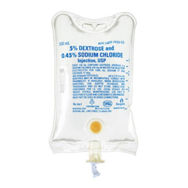 Baxter Dextrose 5% and Sodium Chloride 0.45% Injection Solution