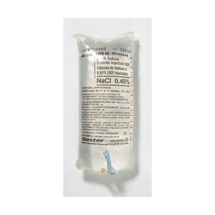 Baxter Sodium Chloride 0.45% Injection Solution