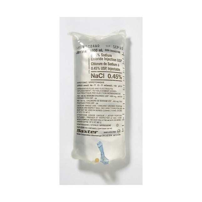 Baxter Sodium Chloride 0.45% Injection Solution