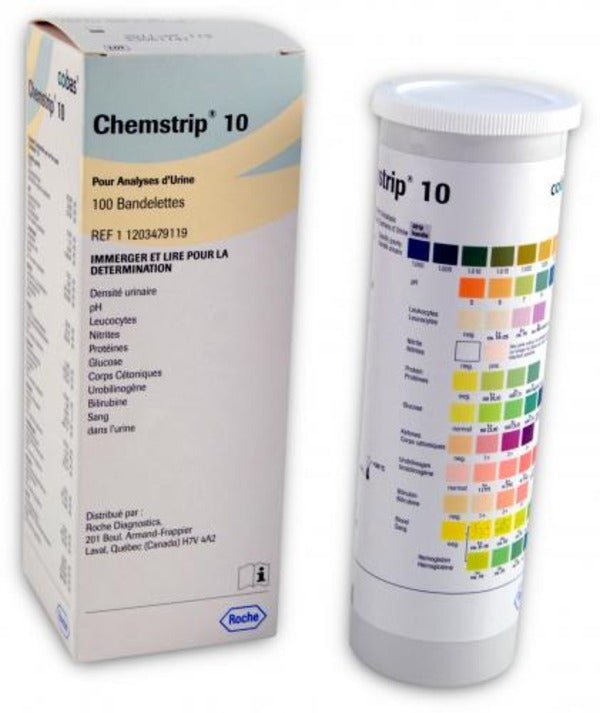 Chemstrip Urine Test Strips, Chemstrip 10