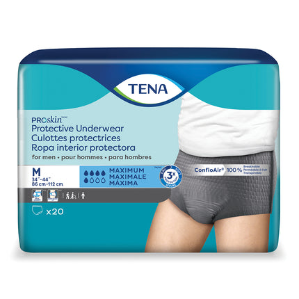 TENA ProSkin Underwear for Men - Maximum Absorbency
