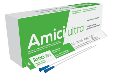 Amici Ultra Male Intermittent Catheter with Fire-Polished Eyelets