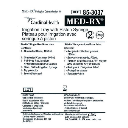 Med-Rx Irrigation Tray with Piston Syringe- 85-3037