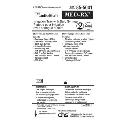 Med-Rx® Irrigation Tray with Bulb Syringe - 85-5041