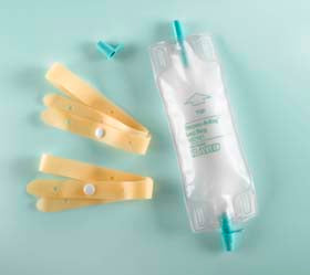 DISPOZ-a-BAG Leg Bag, with Anti-Reflux and FLIP-FLO Valve, 19 oz