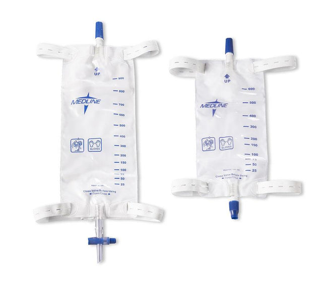 Medline Leg Bag with Slide-Tap Drainage Port