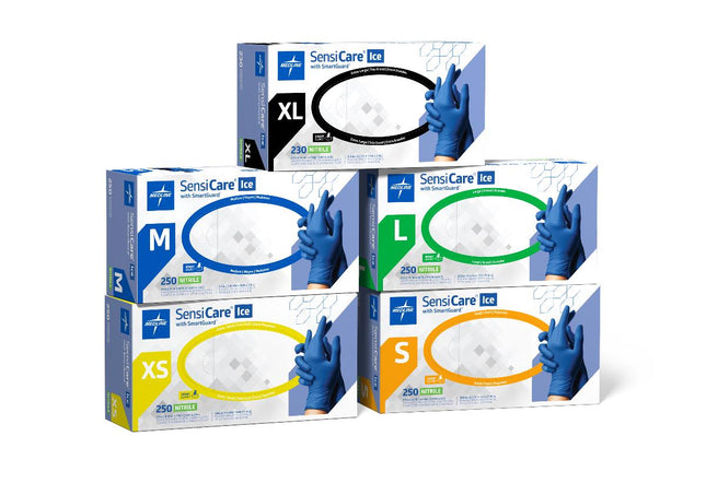 SensiCare Ice Powder-Free Nitrile Exam Glove