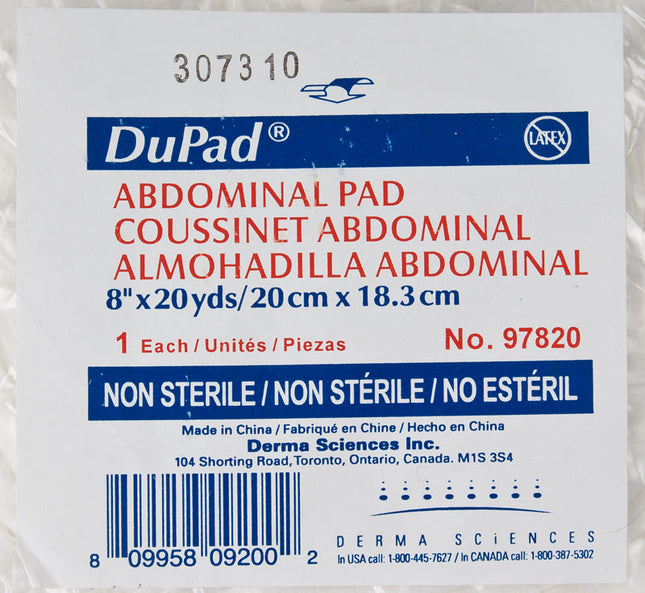Dupad® Abdominal Pad, Non-Sterile