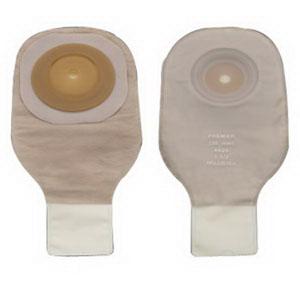Premier One-piece Convex Skin Barrier 12" Drainable Pouch Clamp Closure Transparent