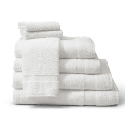 Washcloth 12in X 12in, Ring Spun 100 Percent Cotton Terries, White