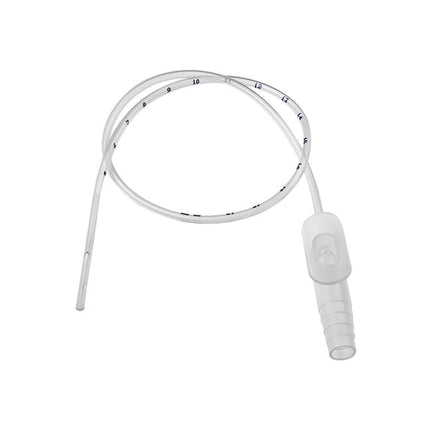 Sterile Straight Suction Catheter with Control Valve, 12FR, 21 in, Box of 50