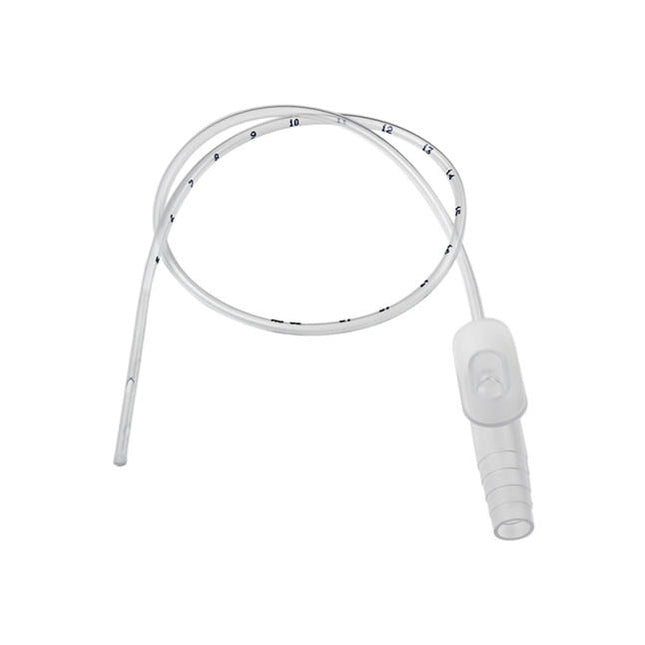 Sterile Straight Suction Catheter with Control Valve, 12FR, 21 in, Box of 50