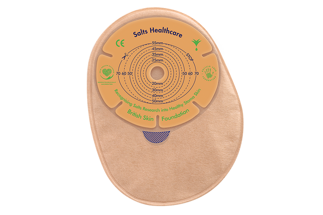 SALTS Confidence Natural Advance 1-piece Closed Pouch With Flexfit & Aloe-cut to Fit