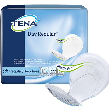 TENA Day Regular 2 Piece Heavy Pad, Moderate Absorbency