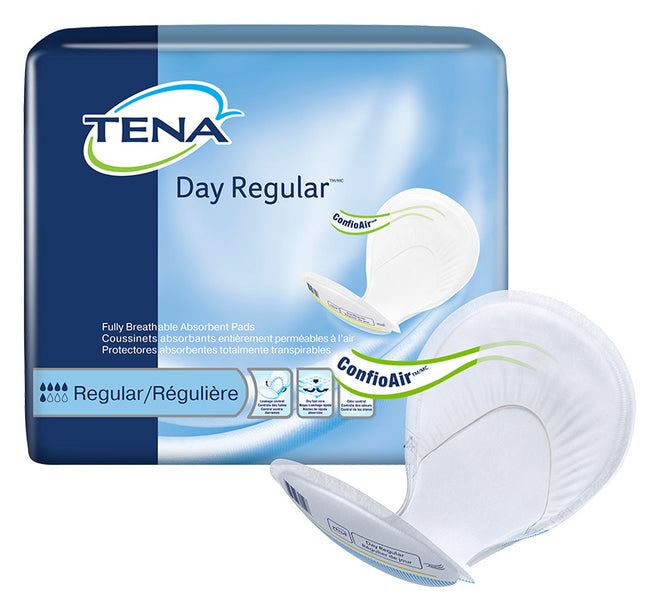 TENA Day Regular 2 Piece Heavy Pad, Moderate Absorbency