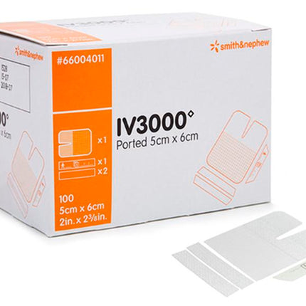 Iv3000 One Hand Ported Fixation Dressing