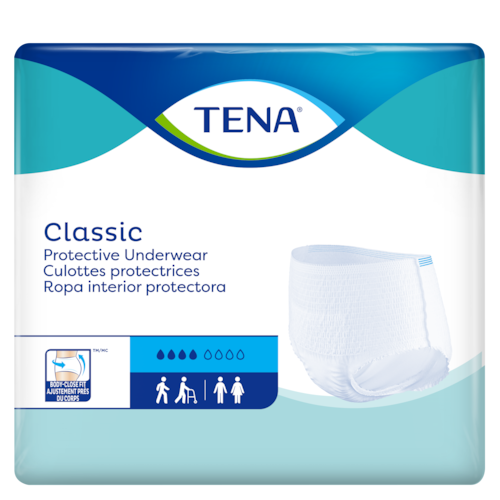 TENA Classic Protective Underwear, Moderate Absorbency