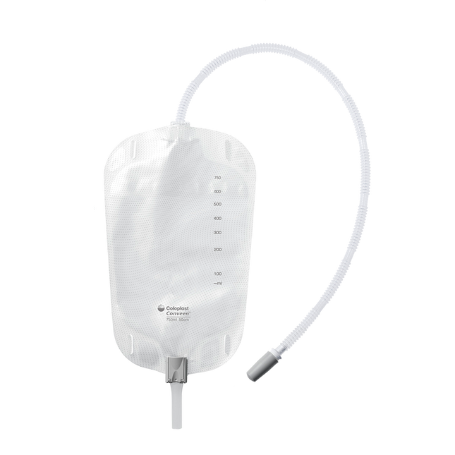 Conveen Security+ leg bag, Clamp outlet, non-sterile