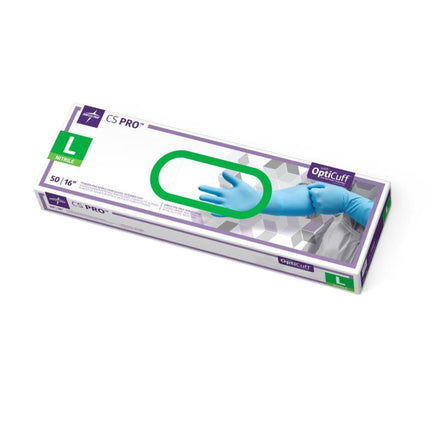 CS PRO Powder-Free Nitrile Exam Glove, Extended Cuff, 16"