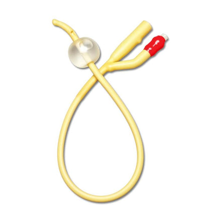 Medline Silicone Coated Coude Tip 2-Way 10cc Catheter
