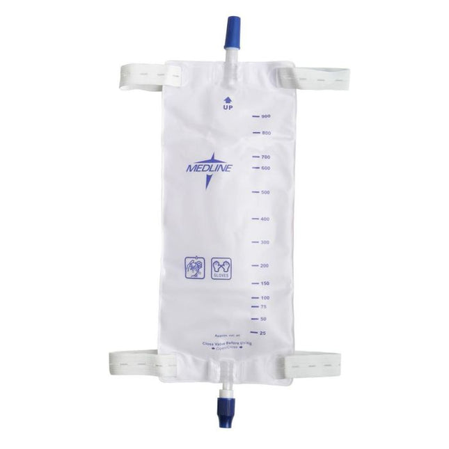 Medline Leg Bag with Twist Valve, 32 oz. (960 mL), Large