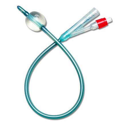 Medline SilverTouch™ Sterile 3-Way 100%-Silicone Foley Catheter, 10 cc (mL), 18 Fr