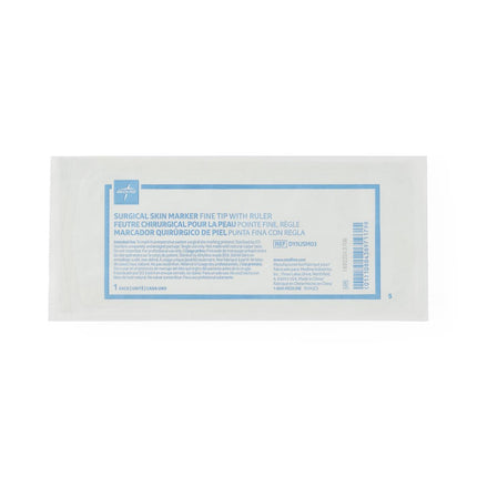 Medline Sterile Surgical Skin Marker with Ruler, Fine Tip