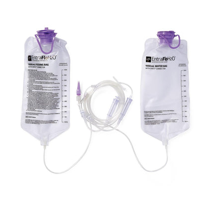 EntraFlo H2O Dual Channel Feeding Set, ENFit, 1L