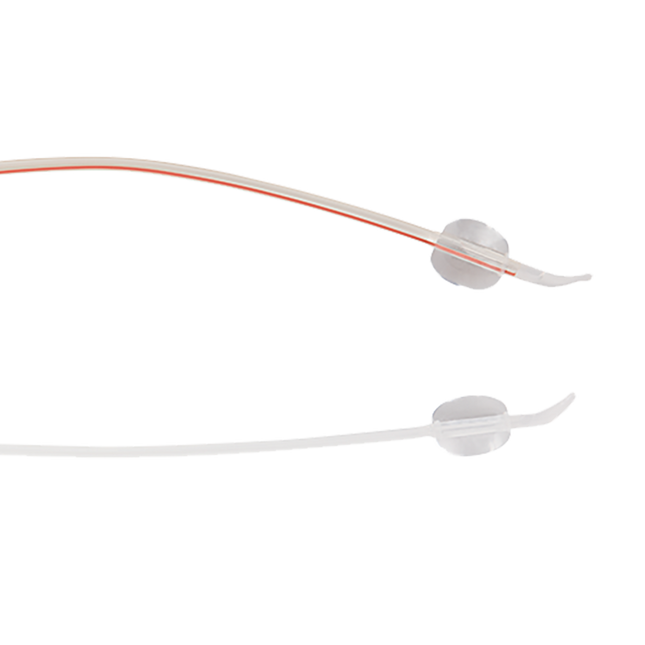 FoleySil 100% Silicone Tiemann Coude Catheter, 2-Way, 10 cc Balloon