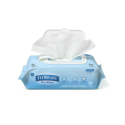 Medline FitRight Soft Dry Wipe