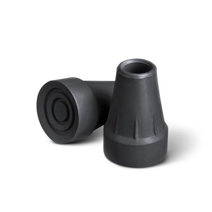 Medline 2.2 cm (7/8") Crutch and Cane Tip, Black