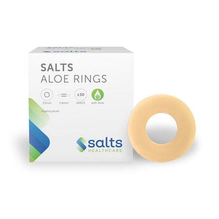Salts Aloe Rings 25mm Inner Diameter, 1.8mm Thickness Hydrocolloid With Aloe Vera