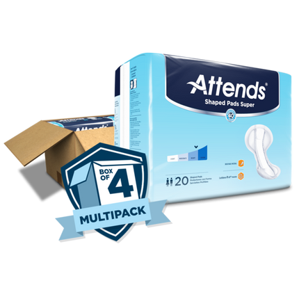Attends Shaped Pads Plus