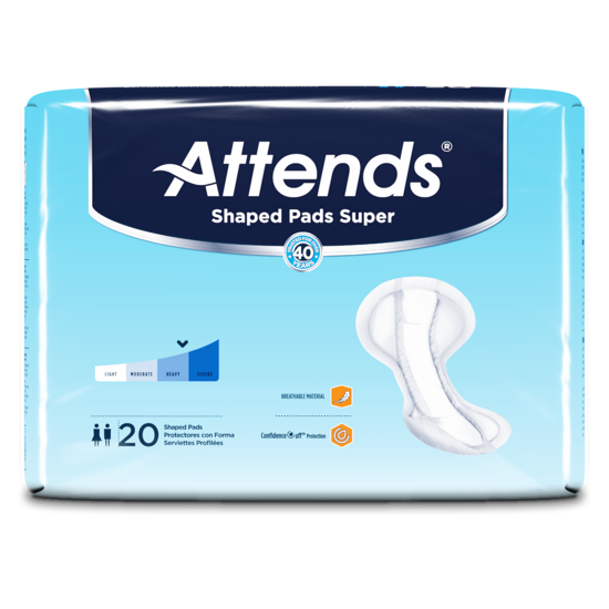 Attends Shaped Pads Plus