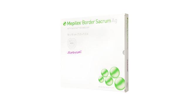 Mepilex Border Ag Absorbent All-In-One Silver Foam Dressing