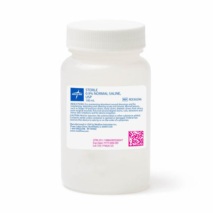 Sodium Chloride Saline Solution for Irrigation with Screw Top, 100 mL