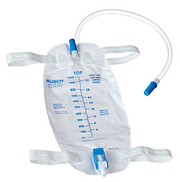 Rusch EasyTap Leg Bags with Extension Tubing